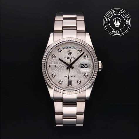 rolex certified pre-owned day-date 1991|More.